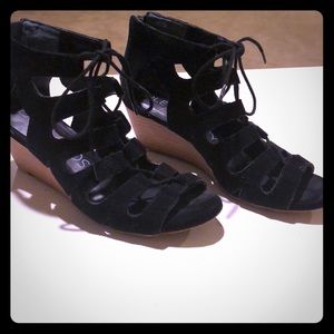 SOLE SOCIETY FREYAA Lace up wedge sandal Size 6.5